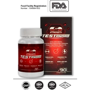 -  Testandro, Testo Booster, Tribulus, Panax Ginseng,mumiyo, Horny Goat Weed 90 Kapsül