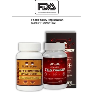 - Testandro,Testo Booster, Performans, Beta-ecdysterone, Epicatechin, Protein Sentezi, 150 Kapsül