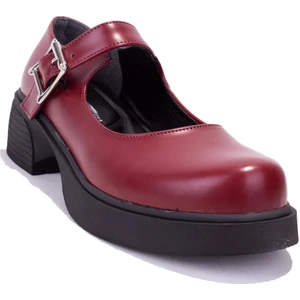 DZA07-1004213 Bordo Günlük Spor Klasik  Kadın Ayakkabı