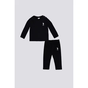 U.S. Polo Assn. Erkek Bebek Siyah Takım