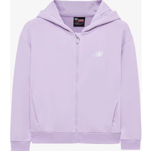G Essential Full Zip Hoodie Sweatshirt Büyük Kız Çocuk Açık Lila Sweatshirt SK232219-816