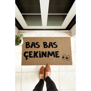 Paspas Yap Bas Bas Çekinme Yazılı Kapı Paspası