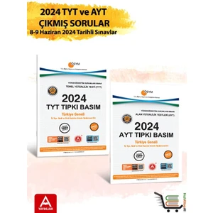 A Yayınları 2024 TYT ve AYT Çıkmış Sorular 2024 Tıpkı Basımlar