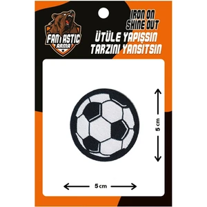 10'lu Paket Ütü ile Yapışan Dokuma Arma Patch Yama Futbol Topu Modeli