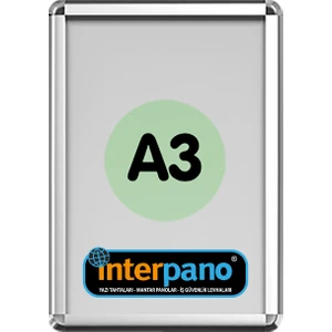 Interpano A3 Display Çerçeve Rondo Köşeli 25 Mmlik