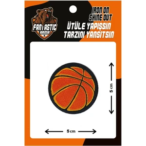 10'lu Paket Ütü ile Yapışan Dokuma Arma Patch Yama Basketbol Topu Modeli