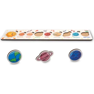 Montessori Güneş Sistemi & Gezegenler Ahşap Bultak Puzzle Seti / 1+ Yaş / Eğitici, Öğretici ve Güvenli Çocuk Oyuncağı