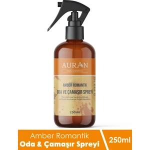Amber Romantik Parfümlü Oda ve Çamaşır Spreyi Ortam ve Kumaş Kokusu Amber Romantic Room Spray 250ml