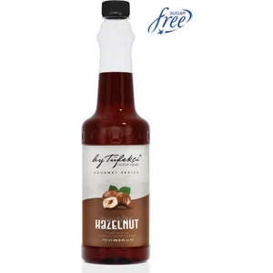 By Tüfekçi Gourmet Series Fındık Aromalı Şekersiz Kokteyl, Pasta ve Kahve Şurubu 750 ml Doğal Aroma