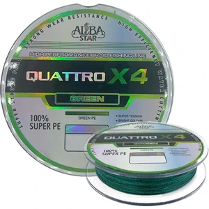 Albastar Quattro 4x 0.14 mm 300M 4 Örgü Ip Misina Yeşil 15.6 kg Çeker