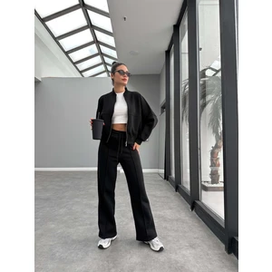 Çimalı Fermuar Detay Şardonlu Eşofman Takım