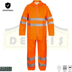 Imperteks Reflektörlü Takım Yağmurluk Turuncu - SJ05A