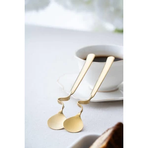 Karat Moon 2 Li Kavisli Çelik Kaşık - 16 cm