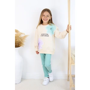 KND-6646 In Every Petal Yazılı Baskılı Alt Üst Takım