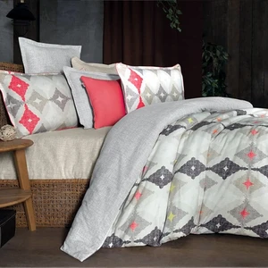 Elısta Flanel Nevresim Takımı Çift Kişilik - Gri