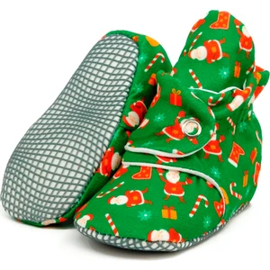 Ella Bonna Organik Pamuk Bebek Pandufu, Kaydırmaz Taban, Yenidoğan Patiği, Ev Kreş Ayakkabısı, Yılbaşı Özel