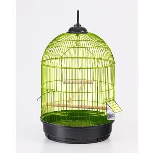 Qh Pet Cage Yuvarlak Kuş Kafesi Pirinç Kaplama (34 X 55)