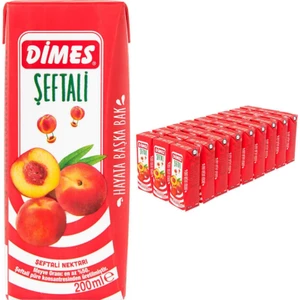Meyve Nektarı Şeftali Suyu 200 ml (27 Adet)