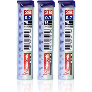 2b 75 mm Cetvelli 0 7 Uç - 3 Tüp