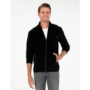 Pierre Cardin Erkek Siyah Regular Fit Polar Hırka 50298991-Vr046