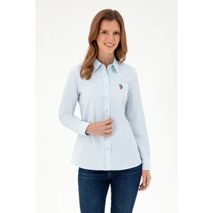 U.S. Polo Assn. Kadın Açık Mavi Gömlek Basic 50295710-VR003