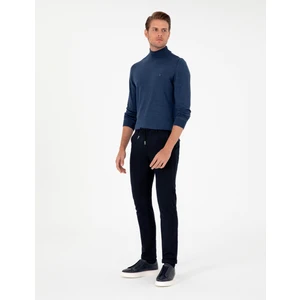 Pierre Cardin Erkek Lacivert Slim Fit Bağcıklı Kanvas Pantolon 50296178-VR033