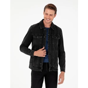 Pierre Cardin Erkek Siyah Slim Fit Jean Ceket 50292102-VR046