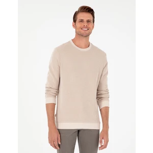 Pierre Cardin Erkek Bej Regular Fit Sweatshirt 50296752-Vr011