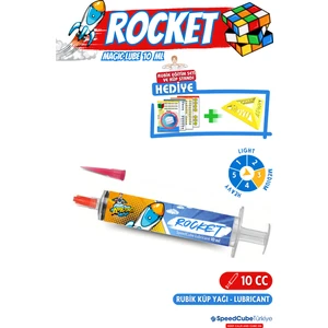 Galery Wood Rocket Weight 3 Profesyonel Rubik Küp Yağı - Rubik Küp Lube - Zeka Küpü Yağı Lube Lubricant Yağlayıcı 10 ml