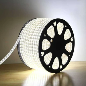 Hortum LED Beyaz Işık Metrede 120 Ledli Yüksek Işık 220 Volt Fişli Tak Çalıştır Şerit LED Işık