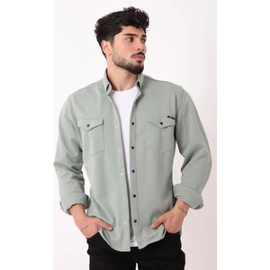 Stil Kombin Çift Cep Kapaklı Örme Gömlek Xc U16805_40335