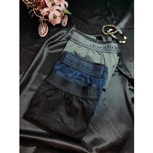 3’lü Düz Slip Boxer %92 Pamuk