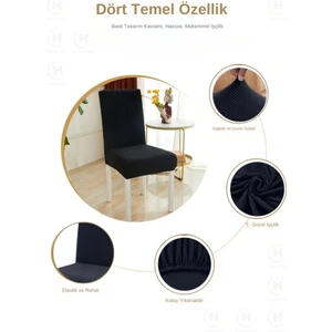 Piti Kare Desenli Sandalye Kılıfı