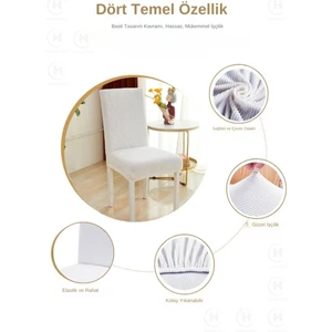 Piti Kare Desenli Sandalye Kılıfı