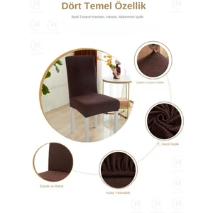 Piti Kare Desenli Sandalye Kılıfı