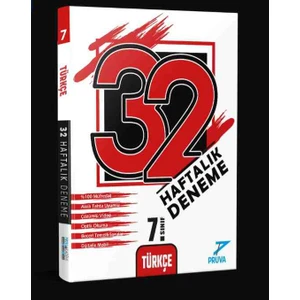 Pruva Akademi 7. Sınıf Türkçe 32 Haftalık Deneme