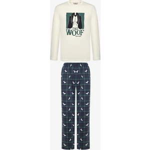 Woof Pantolon Kırık Beyaz Pijama Takımı