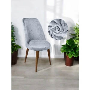 Oval Kadife Sandalye Kılıfı