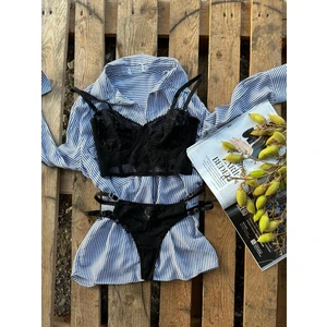Dantel Detaylı Balenli Bralet Takım