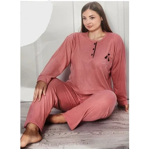 Büyük Beden Interlok Anne Pijama Takımı 3208