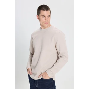 Regular Fit Normal Kesim Bisiklet Yaka Haki Tişört