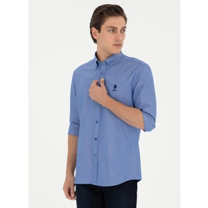 U.S. Polo Assn. Slim Fit Klasik Yaka Saks Erkek Gömlek G081GL004.000.1958930