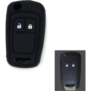 Gma Keys Opel Astra Corsa Mokka Insignia Uyumlu 2 Tuşlu Siyah Silikon Anahtar Kılıfı