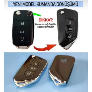 Gma Keys Lüx Volkswagen Uds Jetta Caddy Transporter Skoda Seat Amarok Vs. (Yeni Nesil Dönüşüm Kabı)