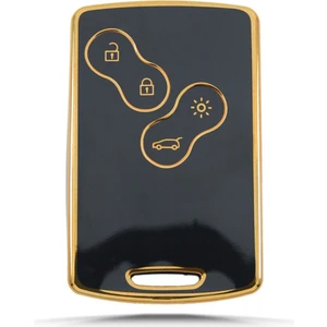 Gma Keys Renault Clio4 Megane 3 Fluence Nano Anahtar Kılıfı Sadece Anahtarsız Çalıstırma Için Uyumludur Siyah