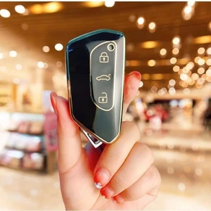 Gma Keys Volkswagen Golf 8 Uyumlu 2021 Model ve Üstü Siyah Lüx Nano Anahtar Kılıfı 1.ci Kalite