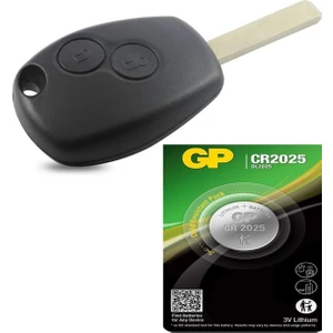 Gma Keys Lüx Renault Dacia Kangoo Clio Trafic Kumanda Anahtar Kabı 1. Kalite Pil