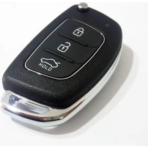 Gma Keys Lüx Accent Blue - I20 - I30 - IX35 Sustalı Kumanda Kabı 3 Buton Vidalı Logolu Piyasanın En Iyisi
