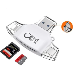 DNR Bilişim Çok Fonksiyonlu Kart Okuyucu  Mikro Sd Tf Kart Okuyucu Adaptör USB 3.0 Otg Iphone/android/type C