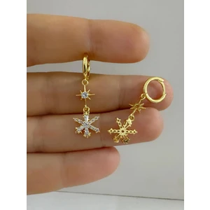 Ares Collection Zirkon Taşlı Kartanesi Sallantılı 1 Adet Helix Kıkırdak Kulak Memesi Uyumlu Halka Piercing Küpe